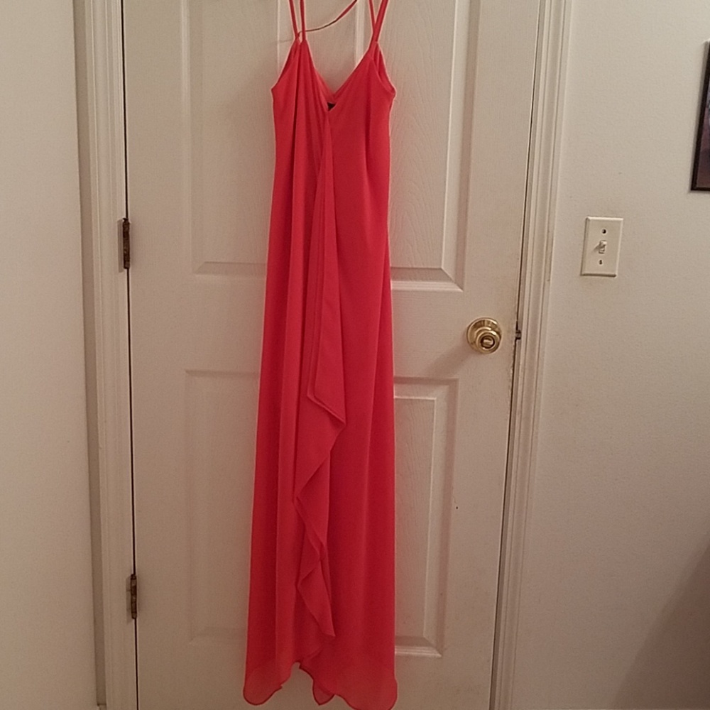 Coral Colored floor length dress